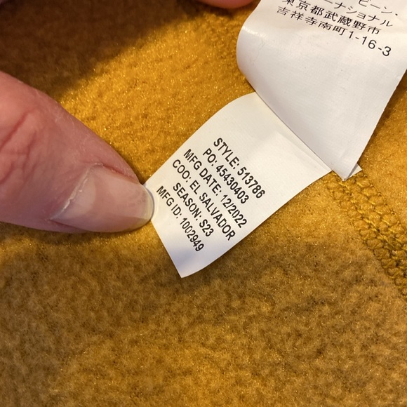 L.L. Bean Mountain Classic Fleece Hoodie Zip Jacket Medium 513786 - Picture 13 of 16